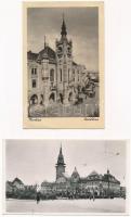 14 db RÉGI történelmi magyar város képeslap / 14 pre-1945 historical Hungarian town view postcards f...