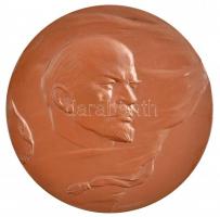 Szovjetunió DN Lenin Br emlékérem tokban. Szign.: N. Akimuskin (70mm) T:2 Soviet Union ND Lenin Br commemorative medallion in case. Sign.: N. Akimuskin C:XF