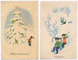 15 db MODERN retro motívum képeslap / 15 modern retro Hungarian motive postcards