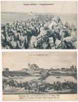2 db RÉGI osztrák-magyar katonai képeslap / 2 pre-1945 K.u.k. military postcards