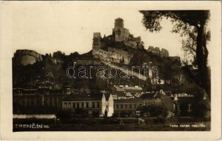 1933 Trencsén, Trencín; vár / Trenciansky hrad / castle. Foto Tatra (EK)