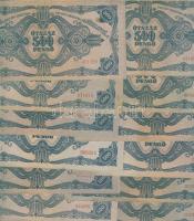 1945. 500P (50x) orosz "P" betű helyett magyar "N" betű T:II,II/III