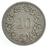 Svájc 1887. 20r Ni T:2-
Switzerland 1887. 20 Rappen Ni C:VF
Krause Y# 25a