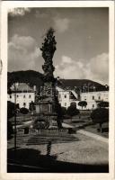 1936 Körmöcbánya, Kremnitz, Kremnica; Szentháromság szobor / Holy Trinity statue (EK)