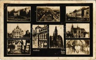 1929 Kassa, Kosice; mozaiklap / multi-view postcard (EB)