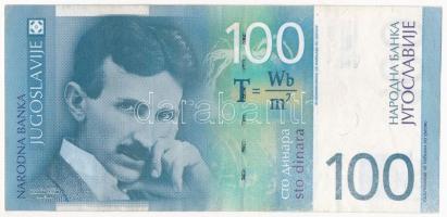 Jugoszlávia 2000. 100D T:III Yugoslavia 2000. 100 Dinara C:F Krause P#156