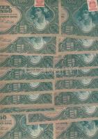 1945. 1000P (50x) bélyeggel T:II,II/III