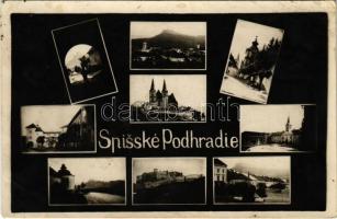 Szepesváralja, Spisské Podhradie; mozaiklap / multi-view postcard (fl)