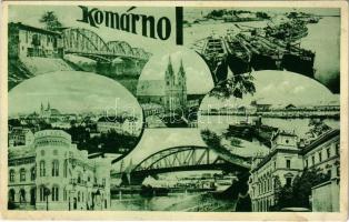1939 Komárom, Komárno; mozaiklap / multi-view postcard (fl)