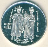 1988. "Szent Jobb-Szeged" Ag emlékérem 35,4g T:PP
