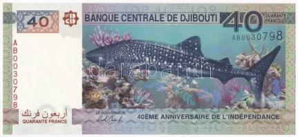 Dzsibuti 2017. 40Fr "Függetlenség 40. évfordulója" T:I Djibouti 2017. 40 Francs "40th Anniversary of Independence" C:UNC Krause P#46