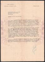 1953 Bp., Honvédelmi Minisztérium újítási osztályának címzett levél utcai harcokban használt kézifegyverek ügyében