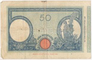 Olaszország 1935. 50L T:III- kis szakadások, foltok, firka
Italy 1935. 50 Lire C:VG small tears, st...
