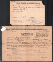 1947-1948 4 db igazolvány, igazolás hadifogságból hazatért katonák részére