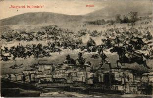 Magyarok bejövetele, roham / Occupation of the Hungarian land (lyuk / hole)