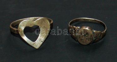 2db női ezüstgyűrű