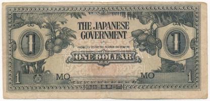 Malaya / Japán megszállás 1942. 1$ T:III  Malaya / Japan occupation 1942. 1 Dollar C:F