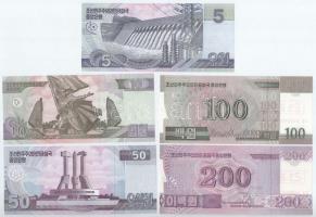 Észak-Korea 2002-2013. 5W-5000W (10xklf) MINTA felülnyomással és "0000000"-ás sorszámmal T...