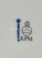 KPM Berlin dísztányér. Matricás porcelán. Jelzett, hibátlan, d: 24,5 cm