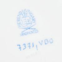 Vegyes herendi tétel, Roithschild és 1db Viktória mintás. (Fonott kosárka, bonbonnier, vázácska, fon...