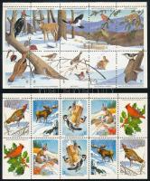 Állatmotívumok, karácsonyi kisív, 5 db