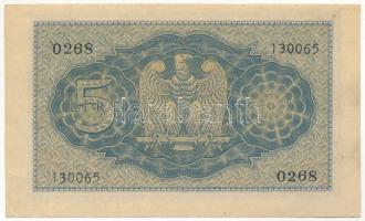 Olaszország 1940. 5L T:III
Italy 1940. 5 Lire C:F
Krause P#28