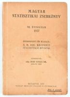 vitéz Mike Gyula Dr.: Magyar statisztikai zsebkönyv VI. évfolyam 1937. Bp., 1937, Pátria. Kiadói papírkötés, kissé kopottas állapotban.