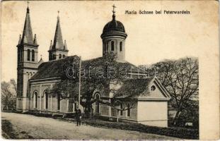 1915 Újvidék, Novi Sad; Maria Schnee bei Peterwardein / Petrovaradin / Havas Boldogasszony búcsújáróhely Pétervárad mellett / pilgrimage site (fa)