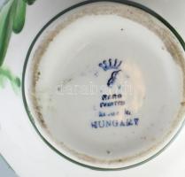 Fischer Emil bokály, fajansz, jelzett, hajszálrepedt, m:19cm