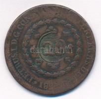 Brazília 1823-1831. 20R (felülbélyegzett 40R-en) T:3 Brasil 1823-1831. 20 Reis (countermark on 40 Reis) C:F Krause KM# 436