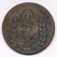 Brazília 1823-1831. 20R (felülbélyegzett 40R-en) T:3
Brasil 1823-1831. 20 Reis (countermark on 40 R...