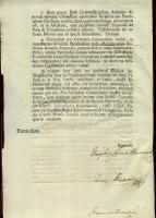 1804 Invalidusokra vonatkozó magyar vonatkozású katonai tárgyú rendelet latin és német nyelven kísér...