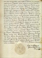 1775 Latin nyelvű vallási témájú irat szárazpecséttel Bars vármegyei és Herkó páterre való vonatkozásokkal