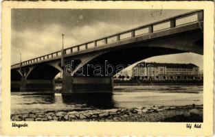 1943 Ungvár, Uzshorod, Uzhhorod, Uzhorod; Új híd / bridge (EB)