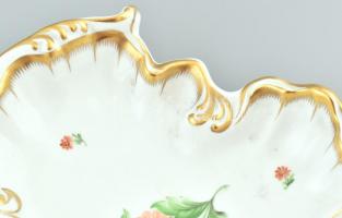 Herendi II. osztályú, kínálótál, kézzel festett, kopásnyomokkal, 32x18cm