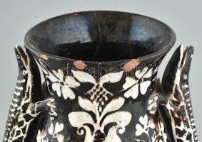 Hódmezővásárhely 1937 kerámia váza, sérült!, m:27cm