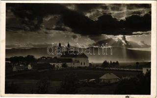 1942 Csíksomlyó, Sumuleu Ciuc; Kegytemplom. Andory Aladics Zoltán mérnök felvétele / pilgrimage church