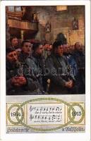 1915 Soldatenmesse in Russ. Polen. Deutsche Schulverein Karte Nr. 748. (EK)