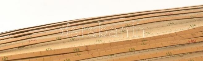 Antik svájci Loga számológép, 15m skálahosszúságú hengeres tolózár, Daemen-Schmid of Uster, Zürich, ...