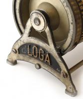 Antik svájci Loga számológép, 15m skálahosszúságú hengeres tolózár, Daemen-Schmid of Uster, Zürich, ...