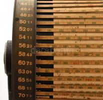 Antik svájci Loga számológép, 15m skálahosszúságú hengeres tolózár, Daemen-Schmid of Uster, Zürich, ...