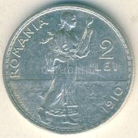 Románia 1910. 2L Ag T:3 ph.