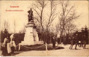 1907 Temesvár, Timisoara; Scudier emlékszobor / statue (EK)