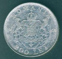 Románia 1942. 200L Ag T:2-/3