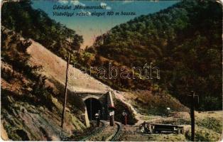 1916 Visóvölgy, Valea Viseului (Máramaros); vasúti alagút 160 m hosszú / railway tunnel (EM)