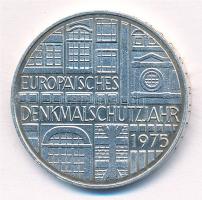 Német Szövetségi Köztársaság 1975F 5M Ag "Európai műemlékvédelmi év" T:1- halvány patina, ...