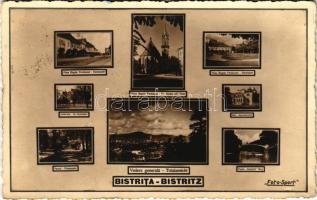 1939 Beszterce, Bistritz, Bistrita; mozaiklap / multi-view postcard. Foto-Sport (EK)