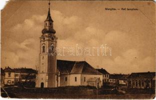 1918 Margitta, Marghita; Református templom. Pollák Lajos kiadása / Calvinist church (EM)