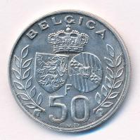 Belgium 1960. 50Fr Ag "Baldvin király és Fabiola" T:1- Belgium 1960. 50 Francs Ag "Ba...