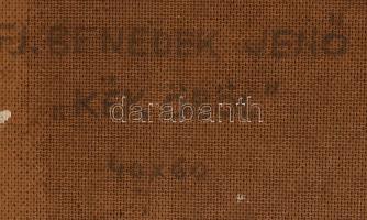 ifj. Benedek Jenő (1939 - 2019): Kék öböl.
Olaj, farost, jelzett. Hátoldalán autográf felirattal és...